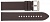 Каучуковый ремешок STAILER ORIGINAL 18 мм коричневый